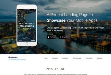 landing page theme