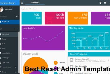Top 15 React JS Admin Template 2020