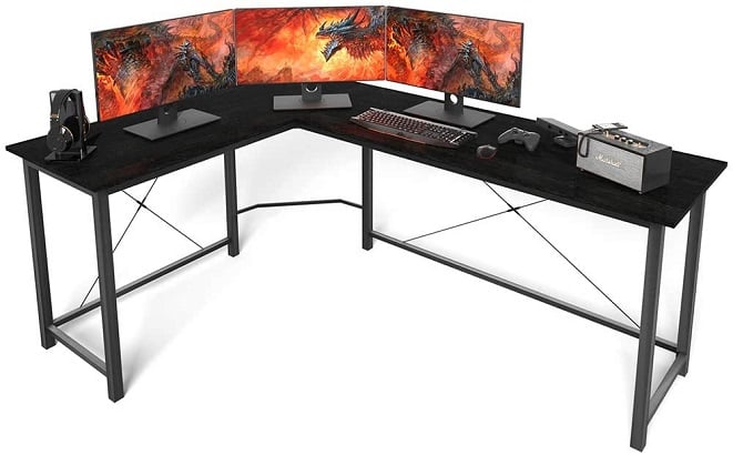 Coleshome L Shape Gaming Desk 
